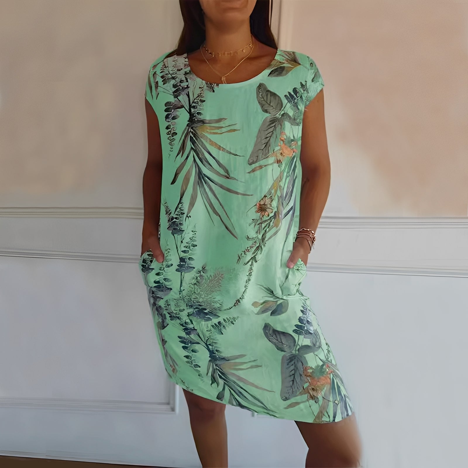 Katherine - Robe ample imprimée pour femmes