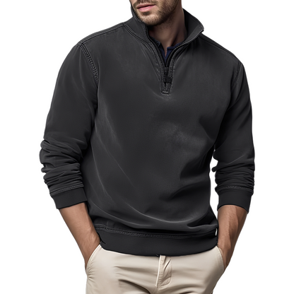 Dunstan - Sweat à la mode en polaire lavée pour homme