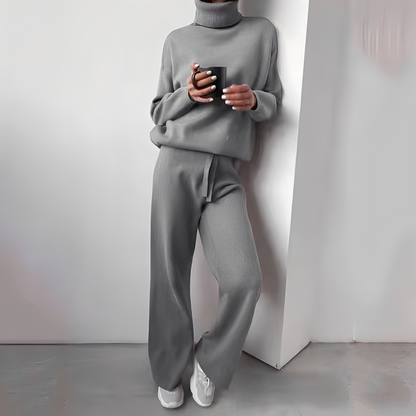 Kimberlee - Ensemble à col roulé simple pour femmes