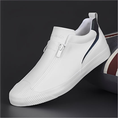 Marcus - Chaussures en cuir à double fermeture éclair pour hommes