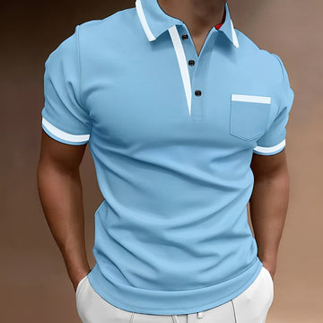 Bobby - Polo à manches courtes décontracté pour hommes