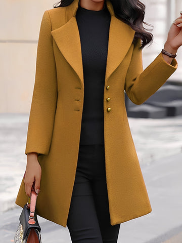 Bryana - Manteau ajusté en laine chic pour femmes