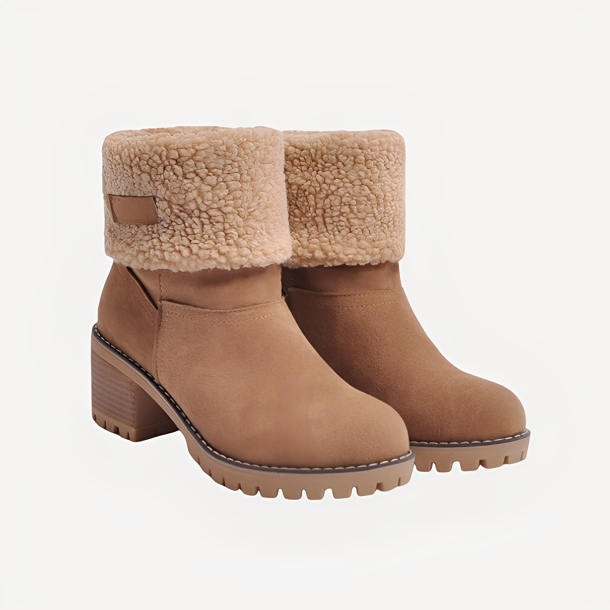 Claudia - Bottes d'hiver élégantes et chaudes à talons pour femmes