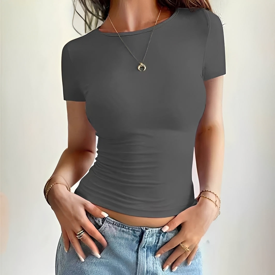 Becky - T-shirt Ajusté et Décontracté