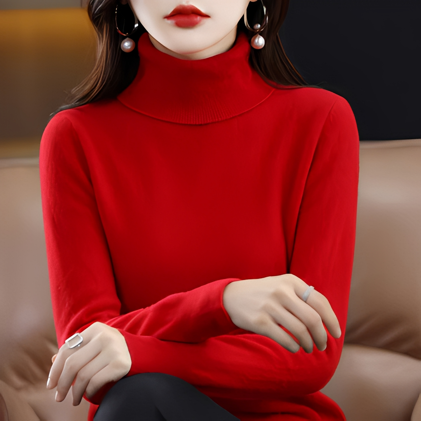 Katerly - Winter turtleneck sweater for women