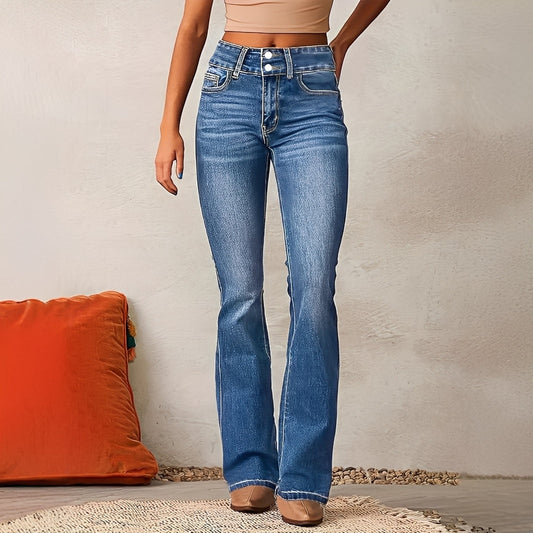 Carla - Jeans évasés taille haute pour femmes