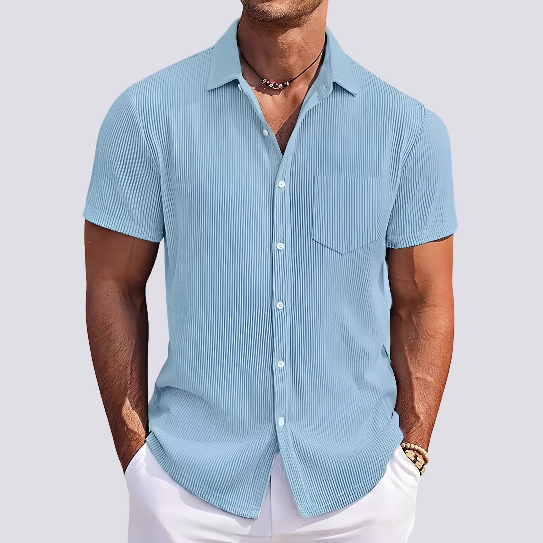 James - Chemise rayée élégante pour hommes