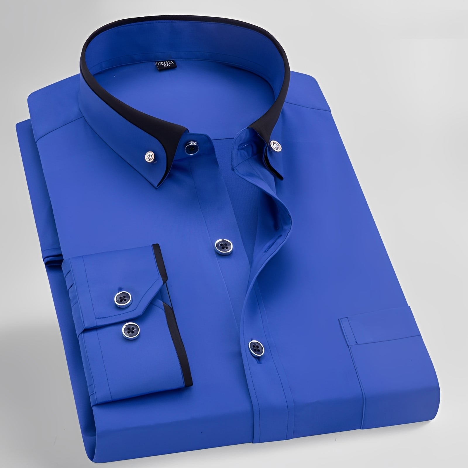 Glindel - Chemise classique à manches longues pour homme