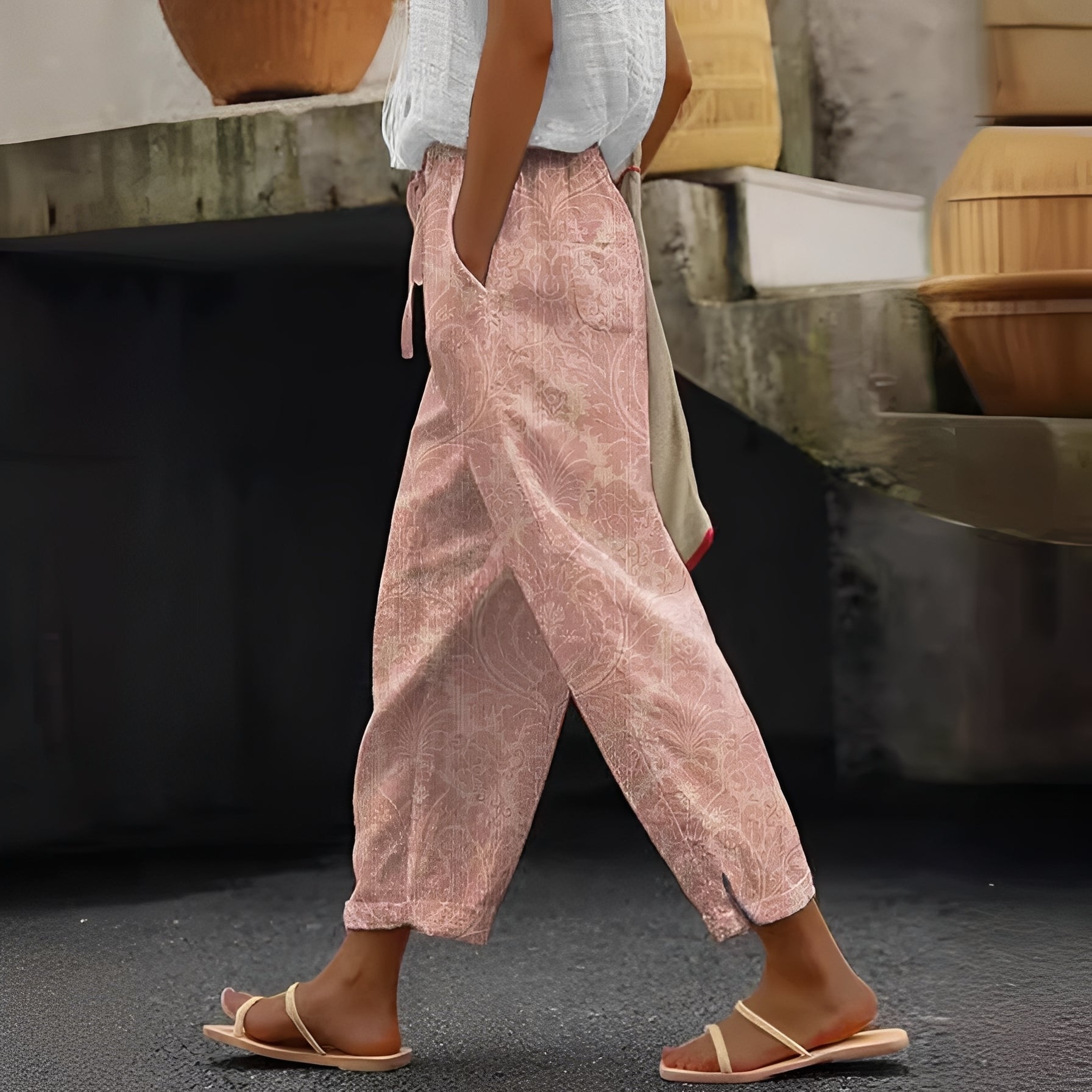 Tansy - Un pantalon d'été élégant pour femme