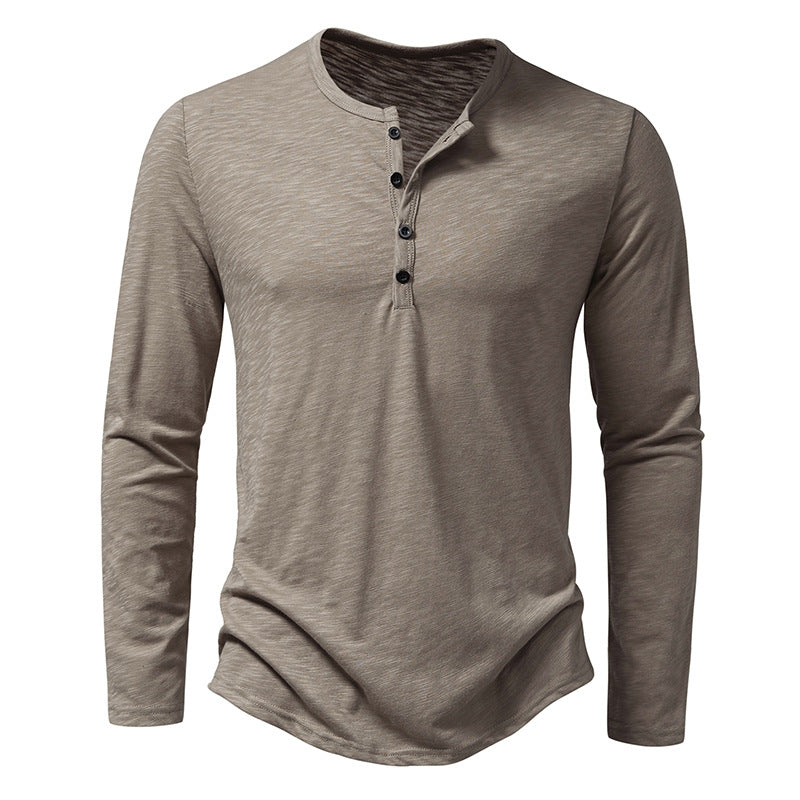 Randall - Chemise homme relax à manches longues avec boutons