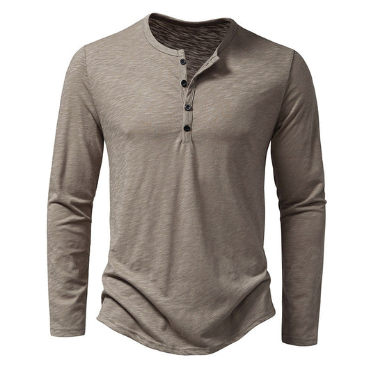 Randall - Chemise homme relax à manches longues avec boutons