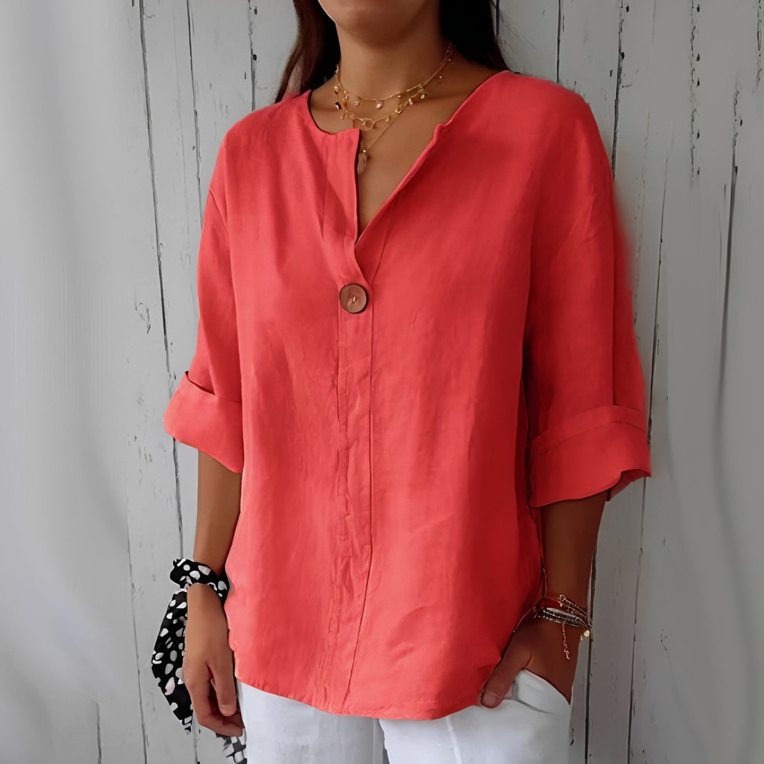 Stephanie - Blouse décontractée et ample pour femmes