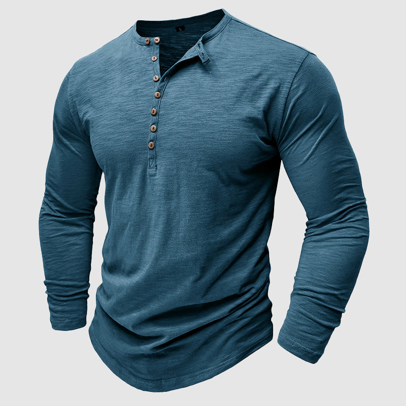 Ansel - Chemise en coton décontractée avec boutons pour hommes