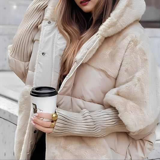 Alayna - Manteau chic et élégant avec fausse fourrure pour femmes