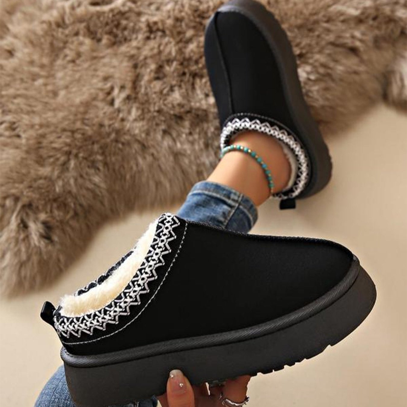 Audrey – Bottes neige mode style muffin