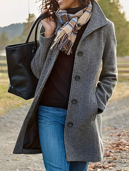 Jaclyn - Manteau polyvalent en tweed moderne pour femmes