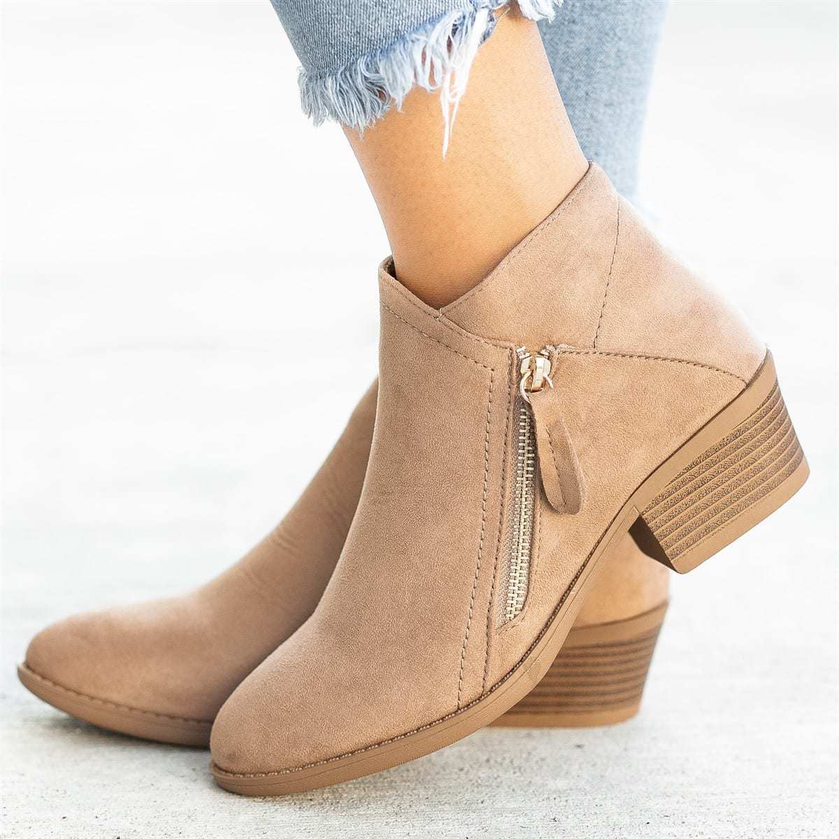 Elizabeth - Bottes en daim élégantes pour femmes