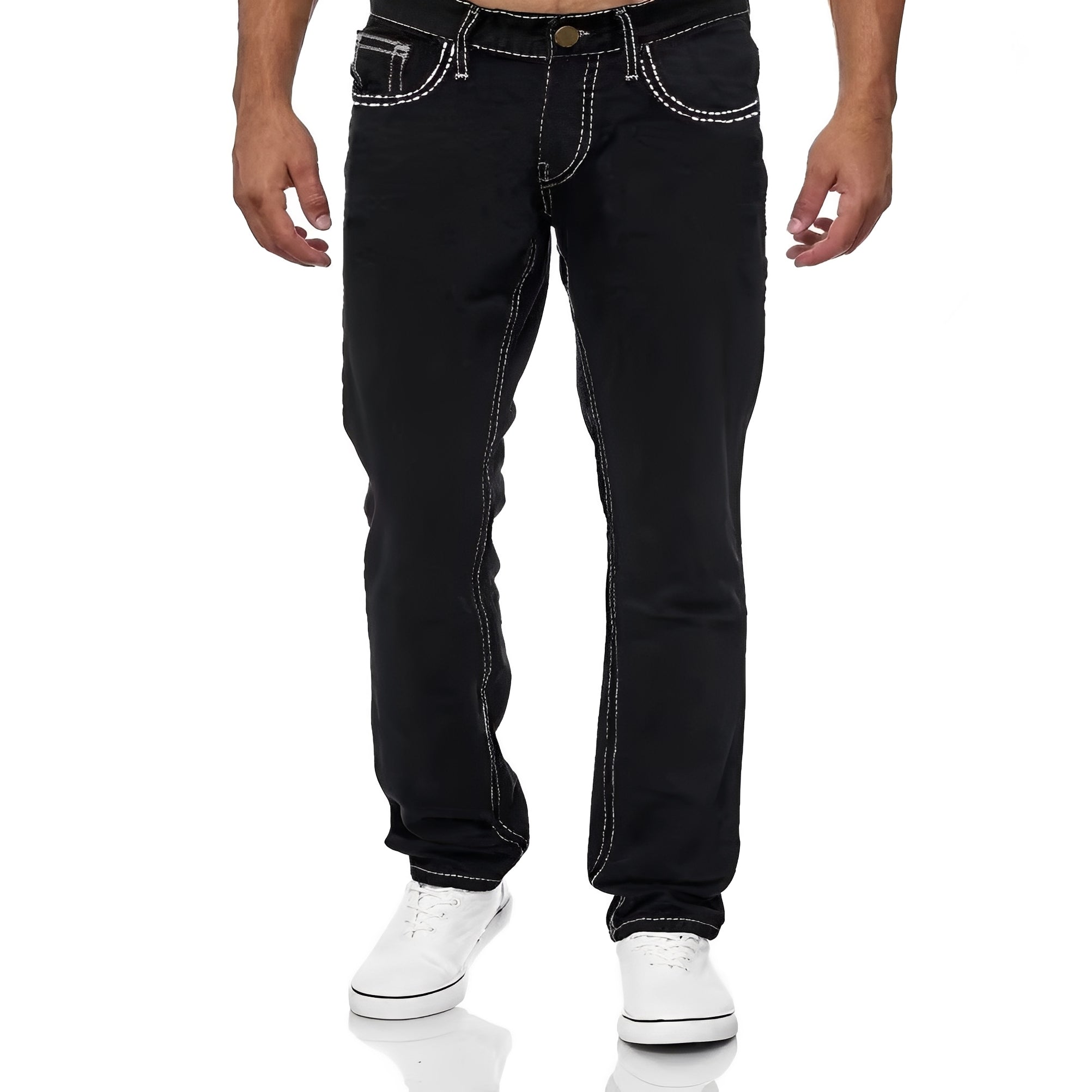 Stefan - Jean ample droit avec stretch pour hommes