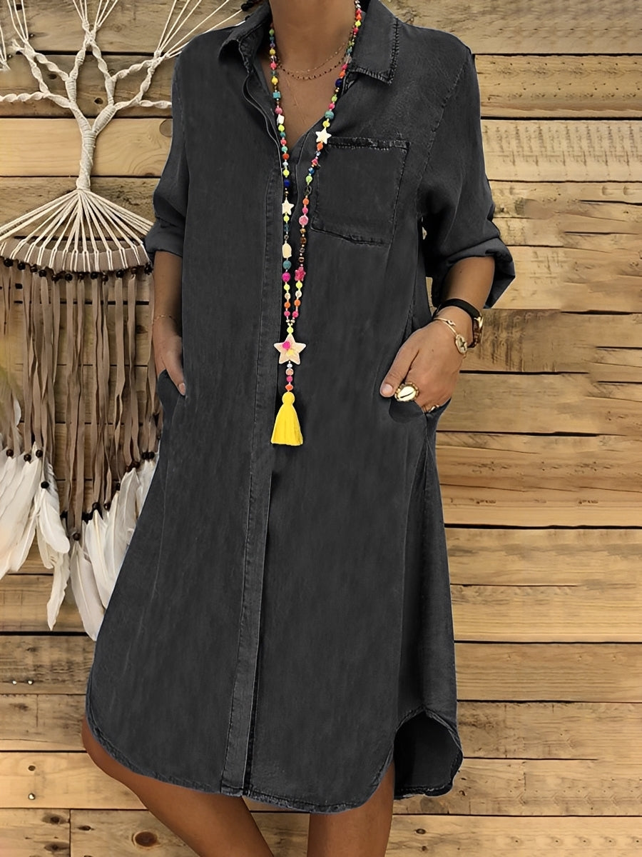 Kristina - Robe ample en jean