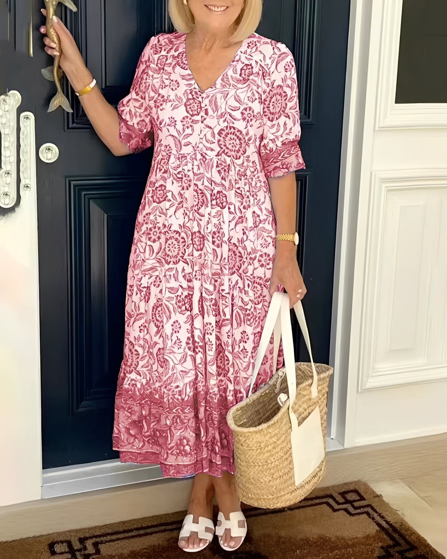 Tess - Robe décontractée à motif floral pour femmes