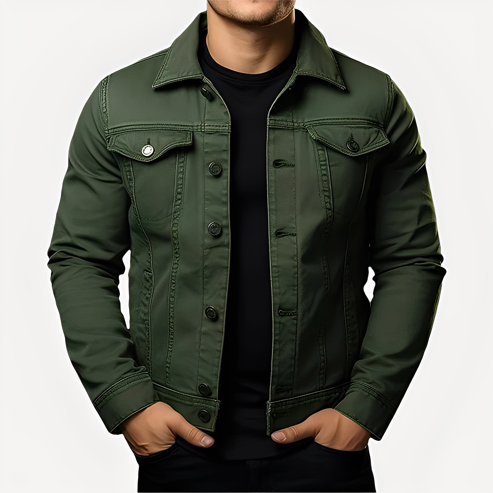 Smith - Manteau épais classique pour hommes