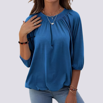 Telsa - Blouse casual à col rond pour femmes
