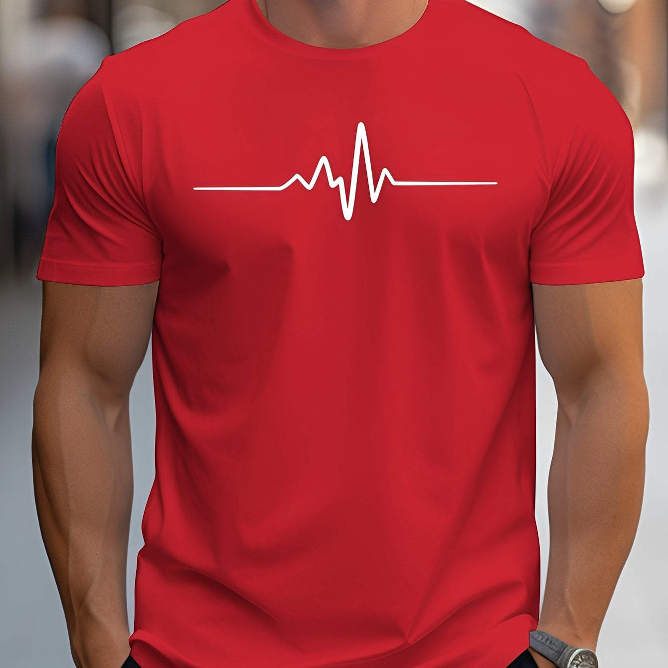 Russell - T-shirt imprimé ajusté pour hommes