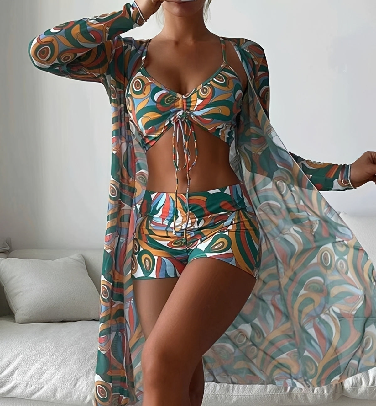 Nancy - Ensemble de maillot de bain trois pièces