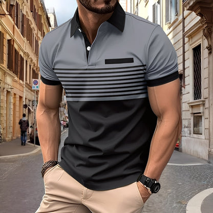 Rayden - Polo à rayures élégant pour hommes