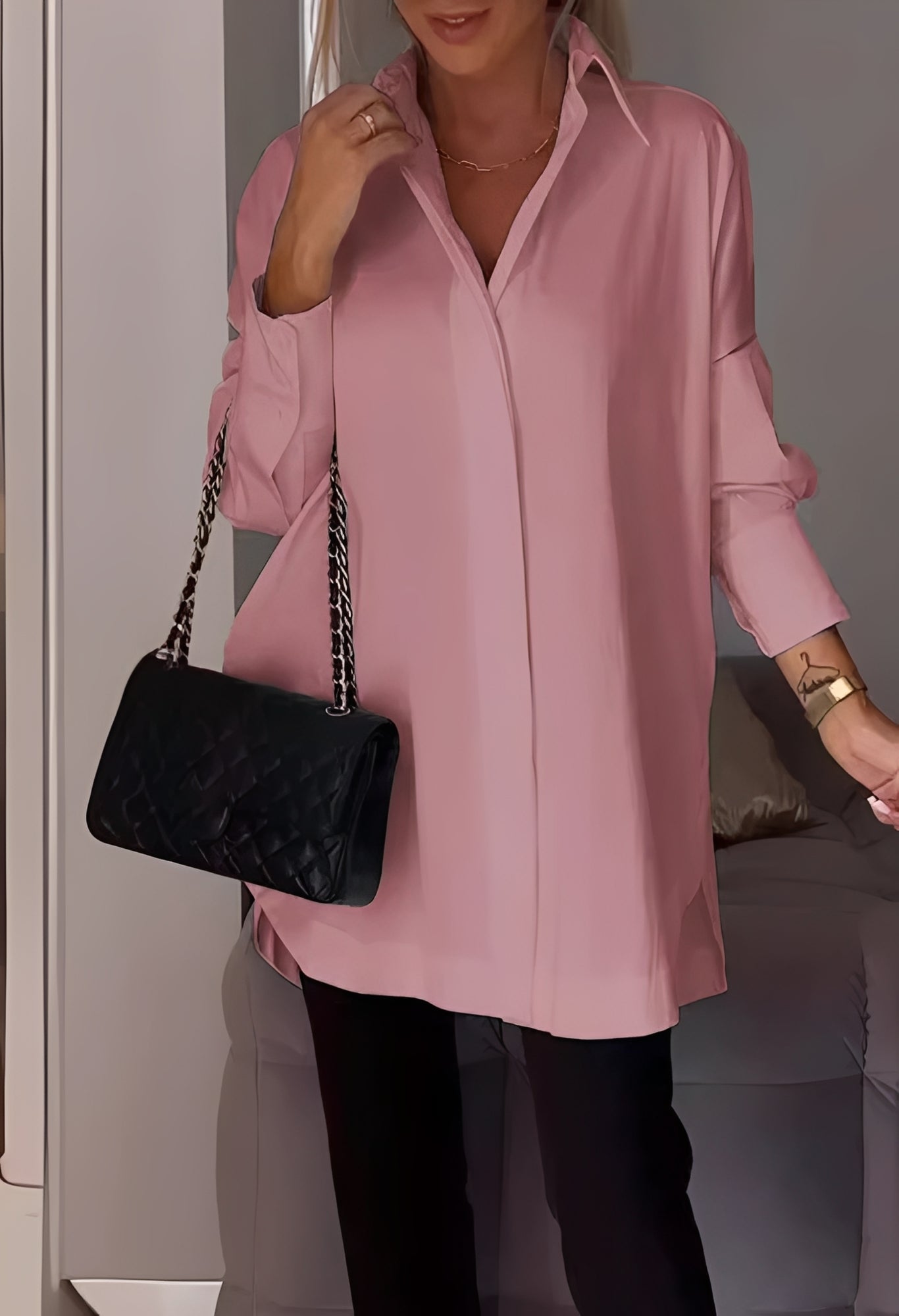 Lauren - Blouse élégante à manches longues