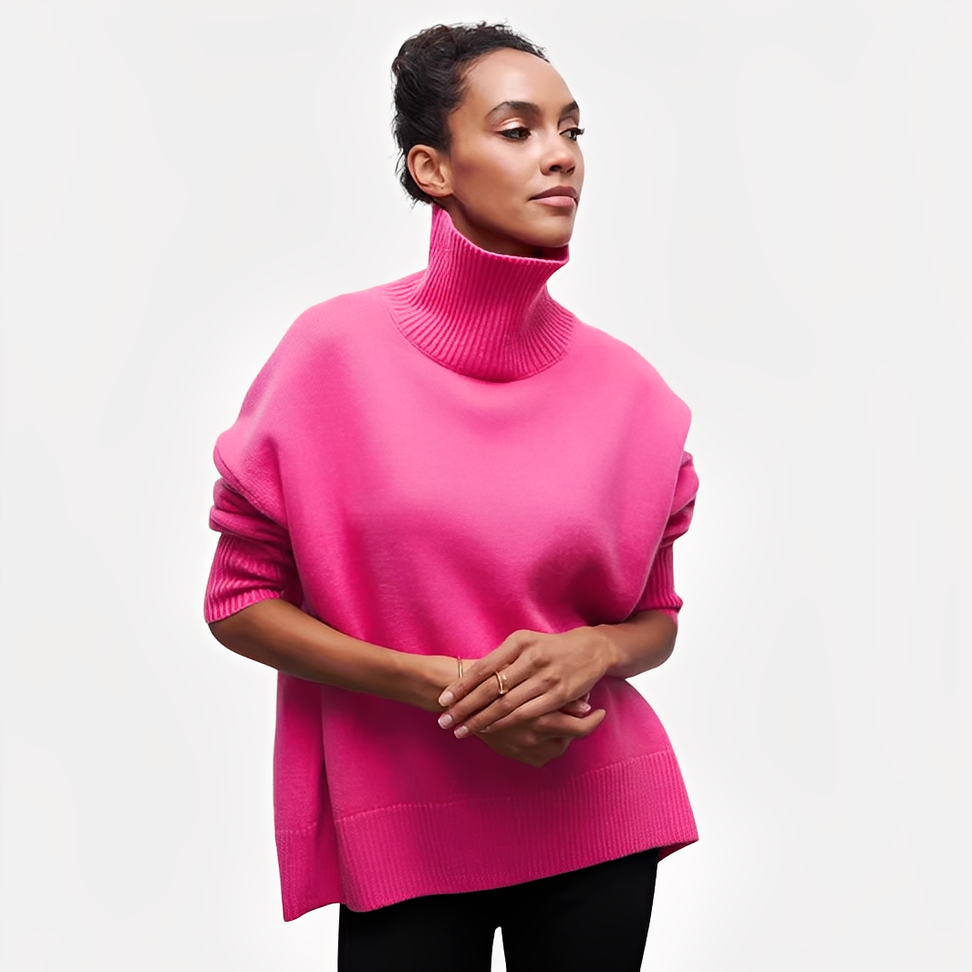 Margery - Large pull à col montant pour femmes