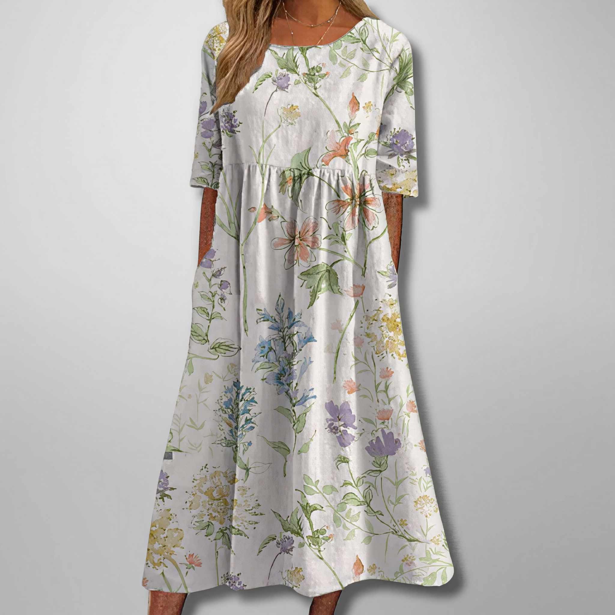 Gail – Robe maxi à motifs floraux pour femmes