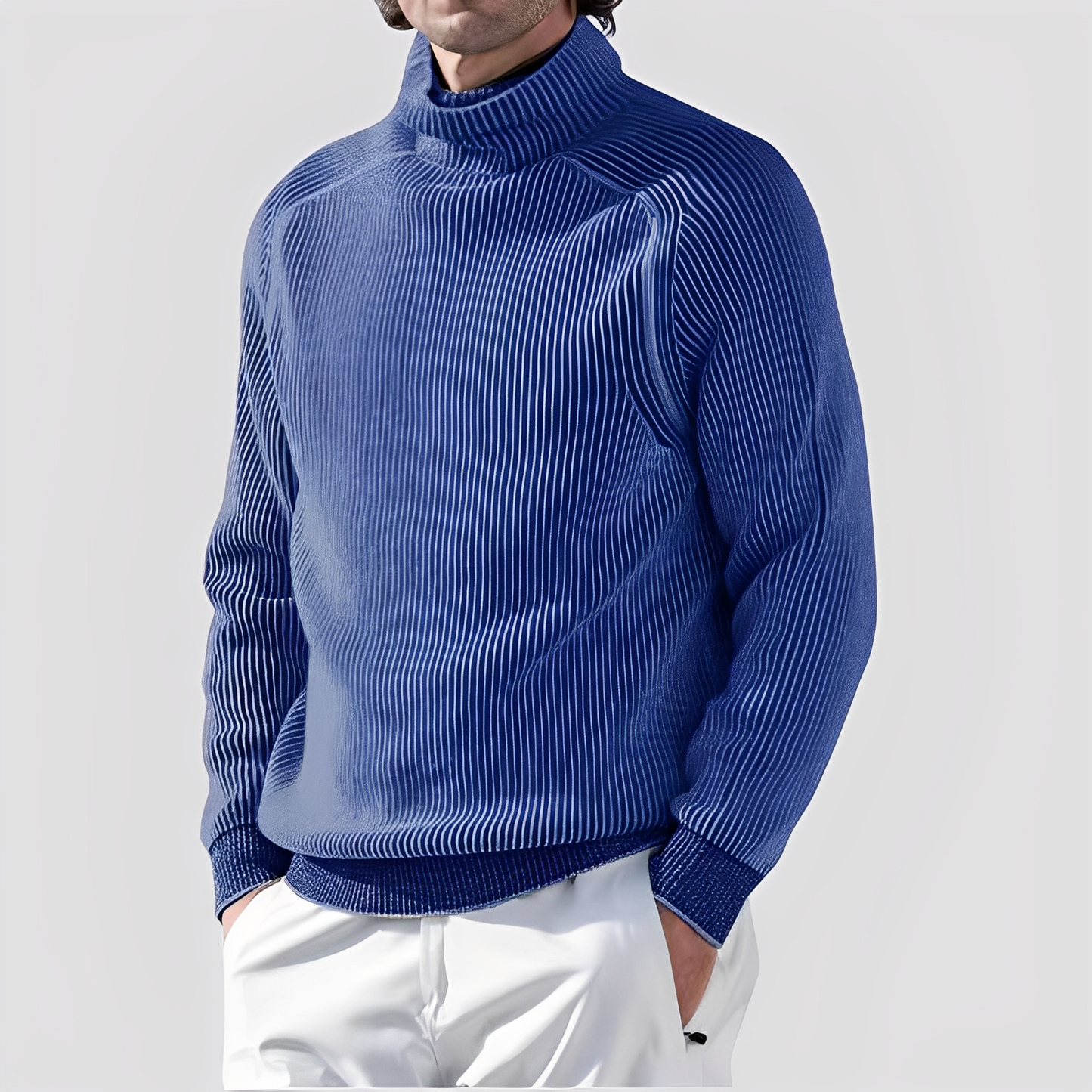 Chadwick - Pull homme en laine avec col roulé chic et douillet
