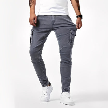 Franck - Pantalon cargo stretch décontracté pour homme