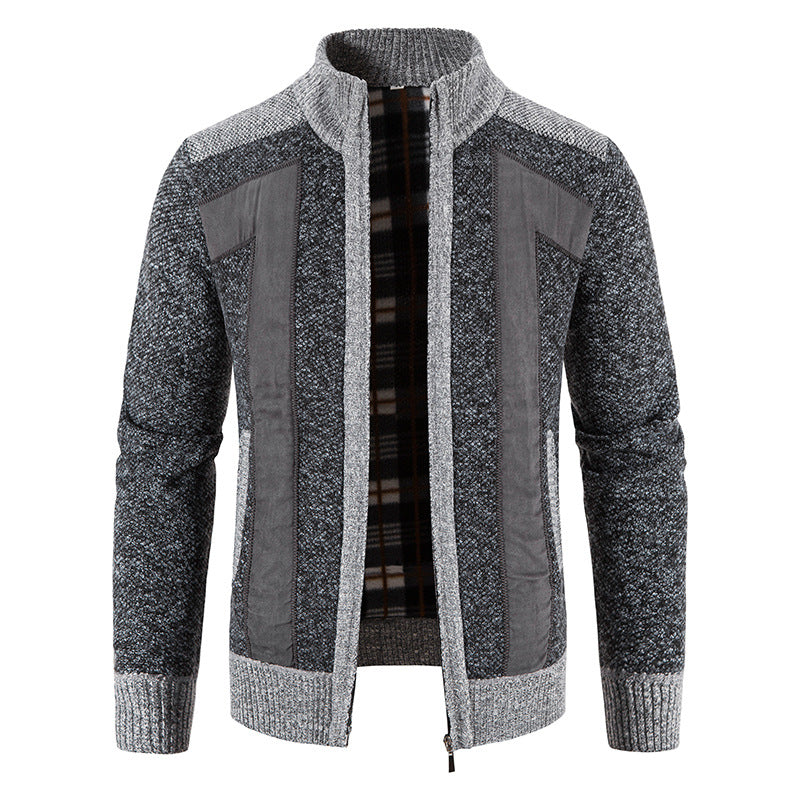 Domenic - Manteau doux et large à zip pour hommes