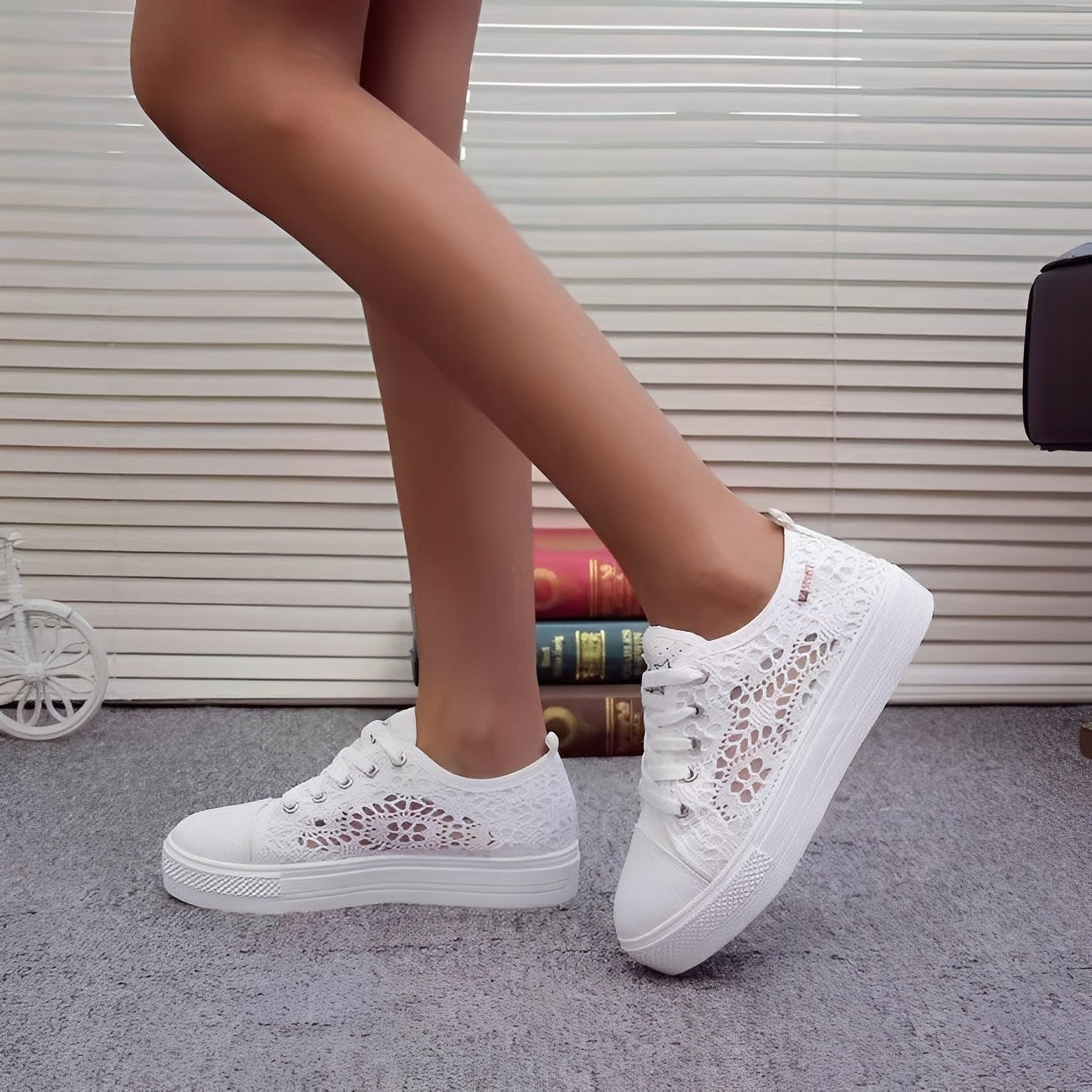 Jesse - Freizeit-Schnürschuhe mit dicker Sohle für Damen