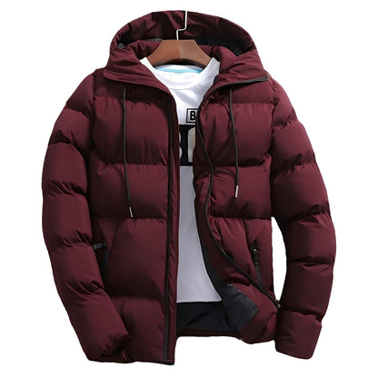 Robert - Stylish quilted jacket with hood for men