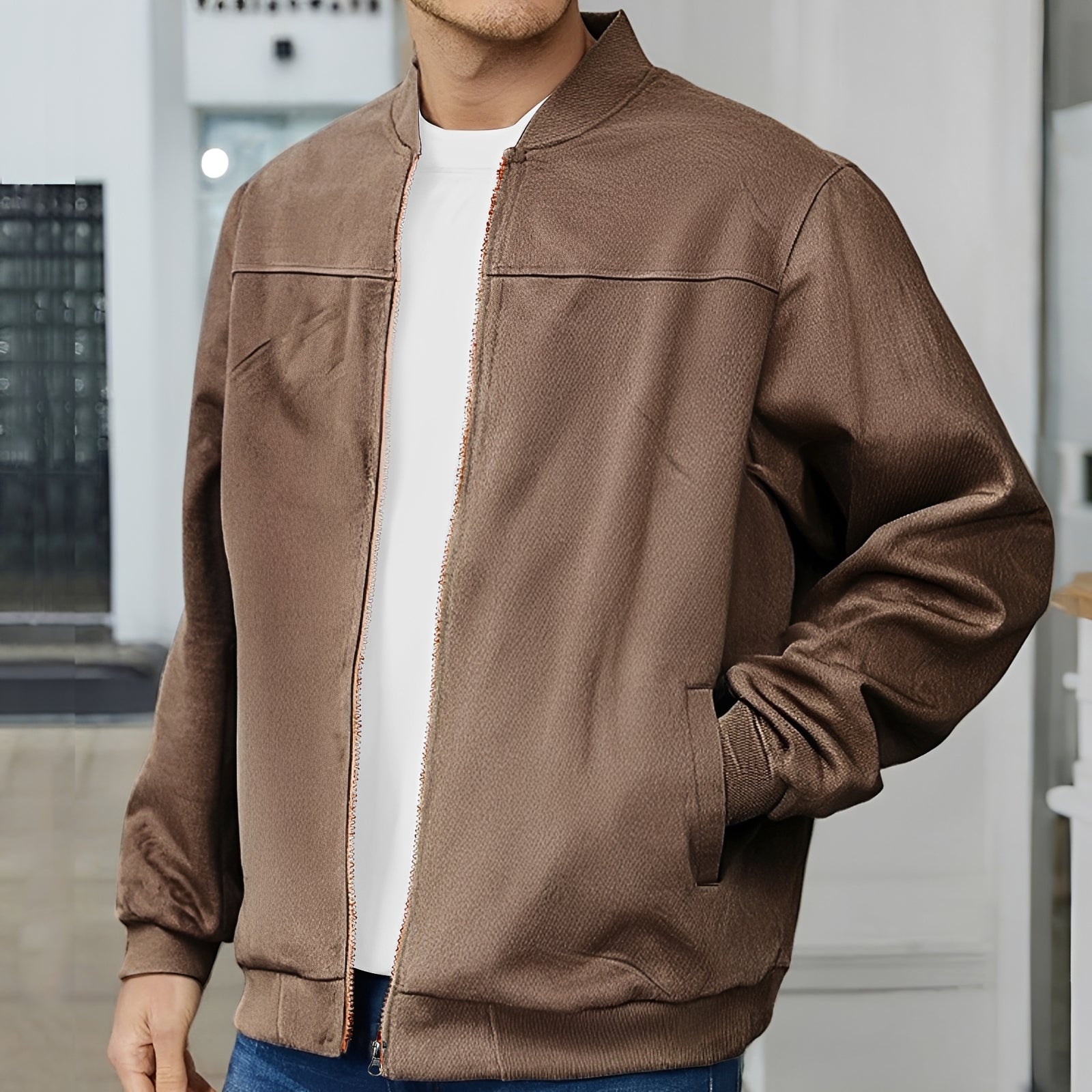Aiden – Blouson bomber pour homme – allure décontractée