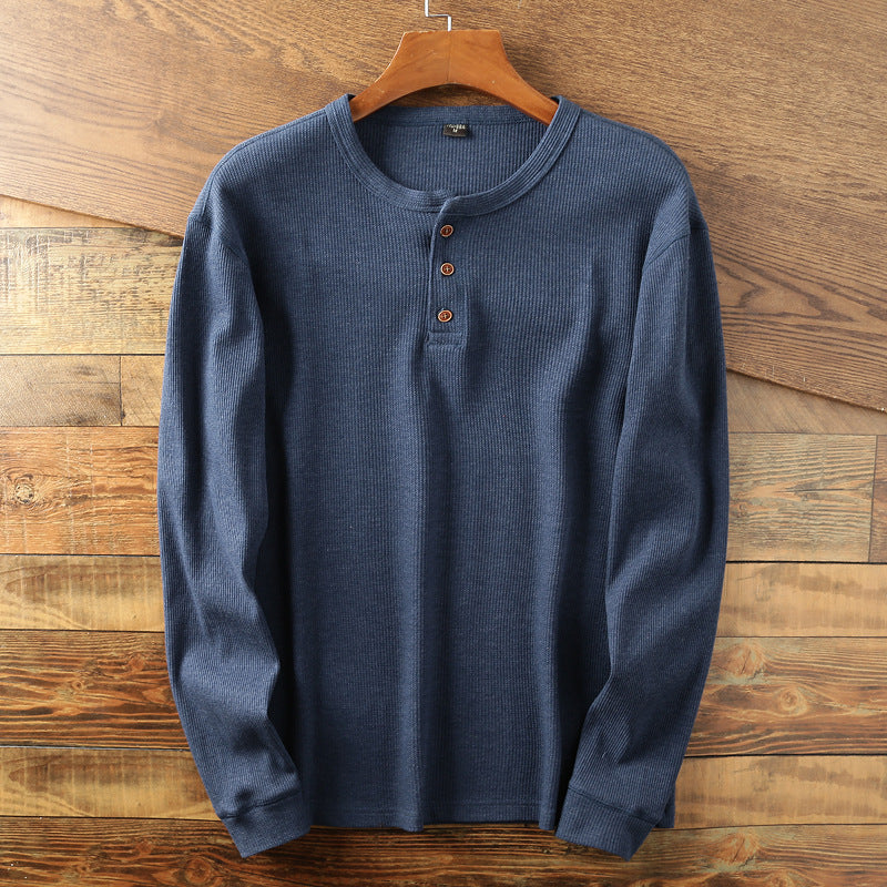 Samuel - Chemise longue vintage en maille pour homme