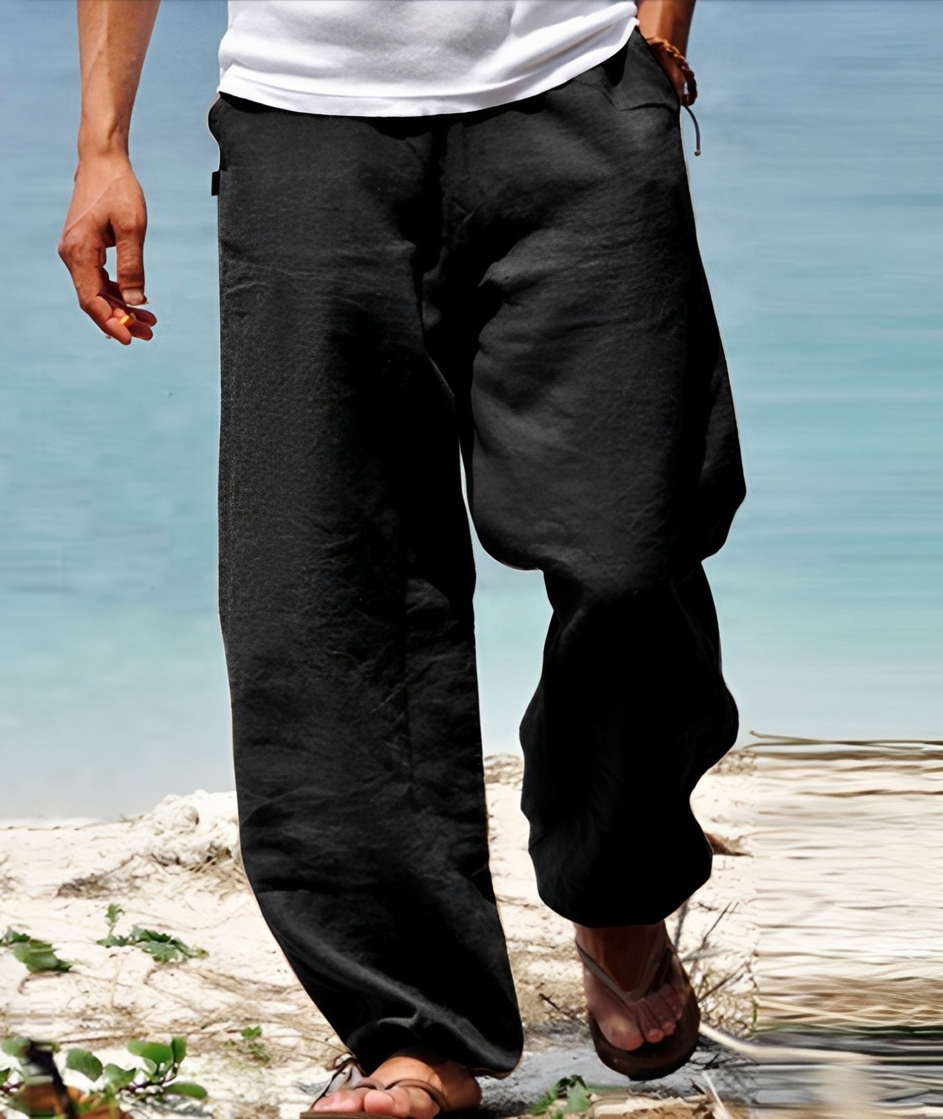 Theo - Pantalon Homme - pour Promenades Ensoleillées en Plein Air