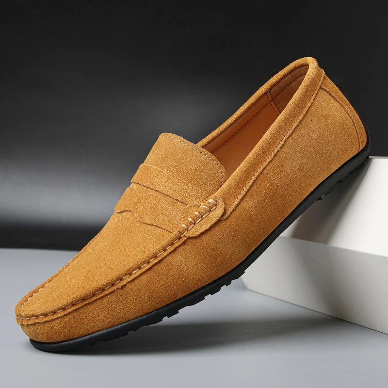 Alex – Mocassins en Daim d'un Style Éternel
