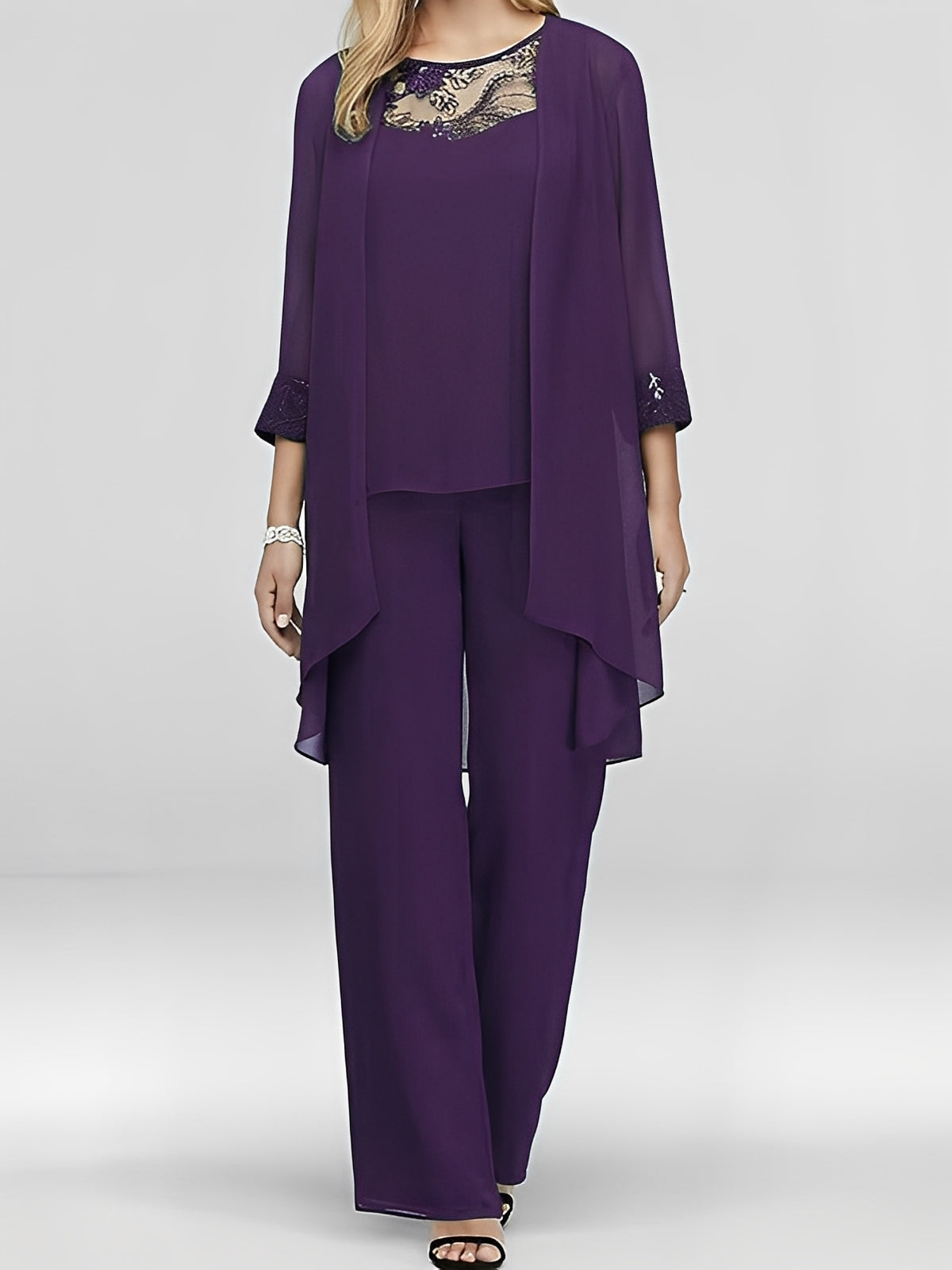 Nathalie - Élégant ensemble trois pièces pour femme