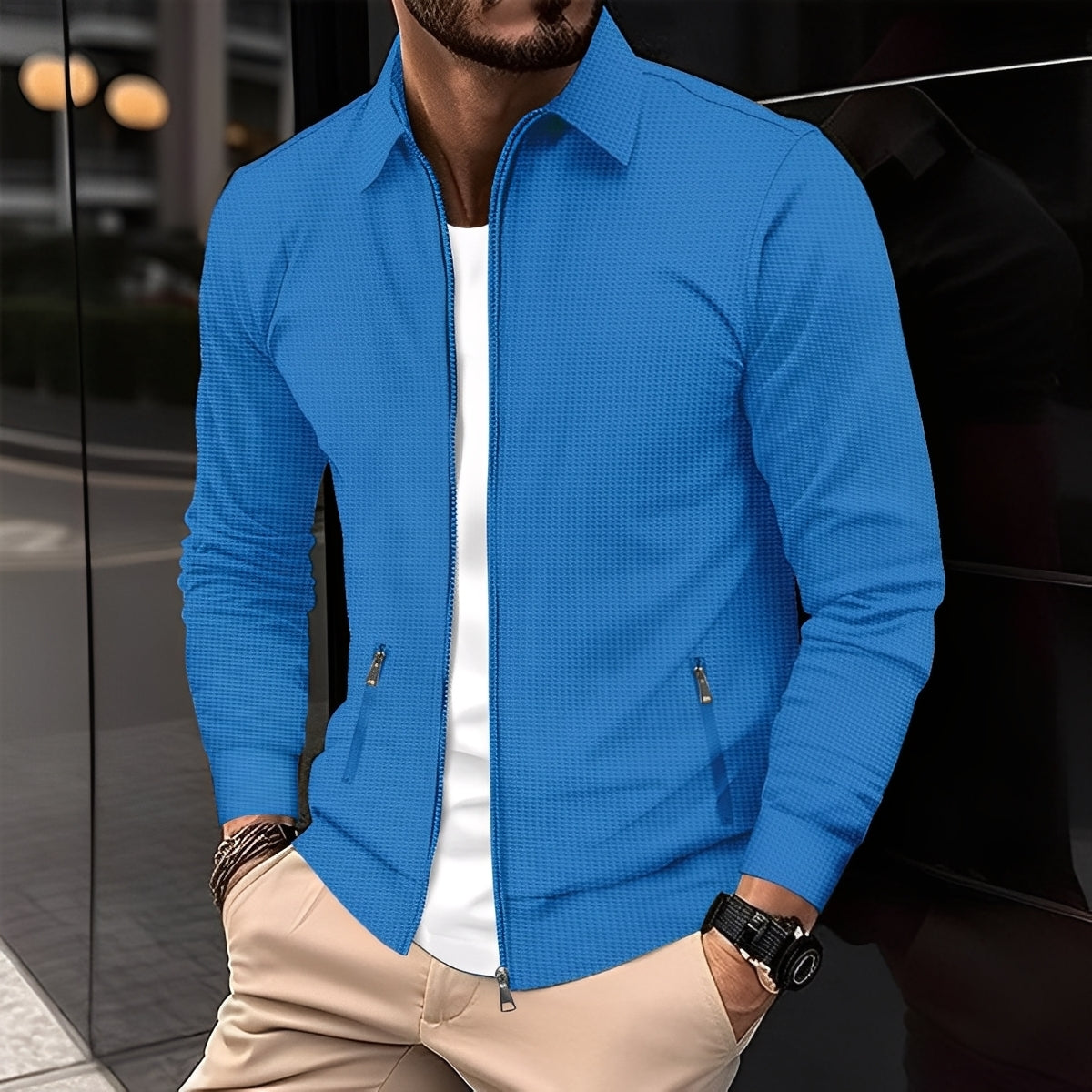 Anthony - Blouson tendance pour hommes avec poches à glissière