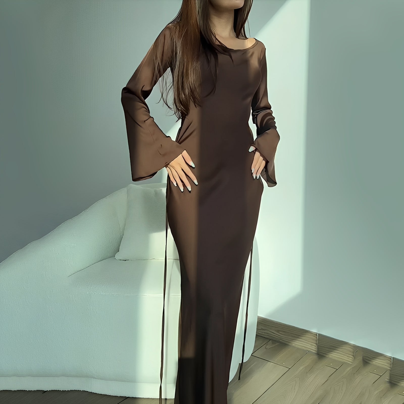 Anisa - Robe chic à manches longues pour femmes