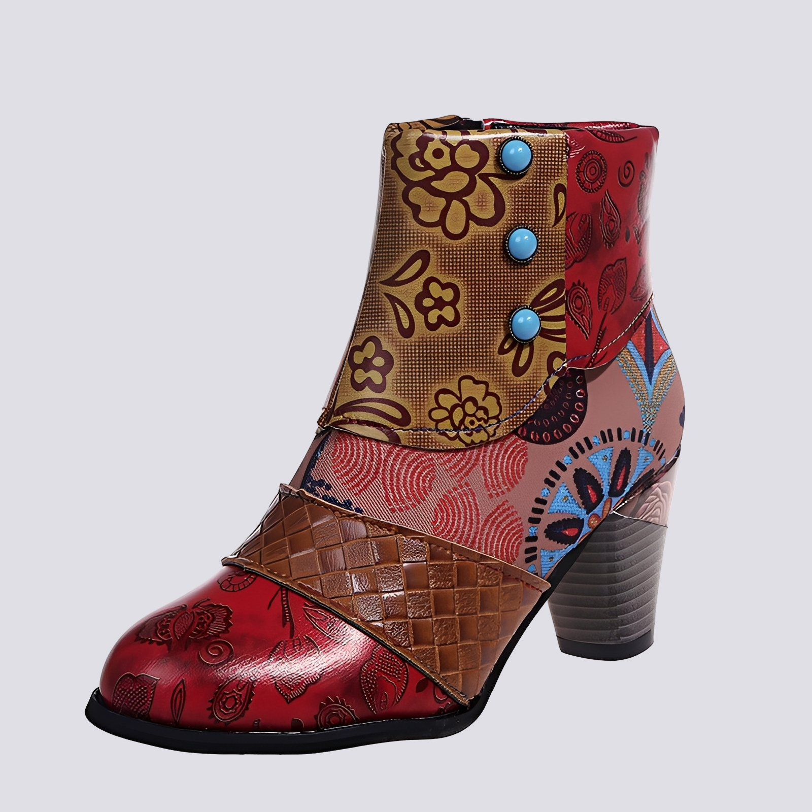 Emma - Bottes bohémiennes aux multiples couleurs