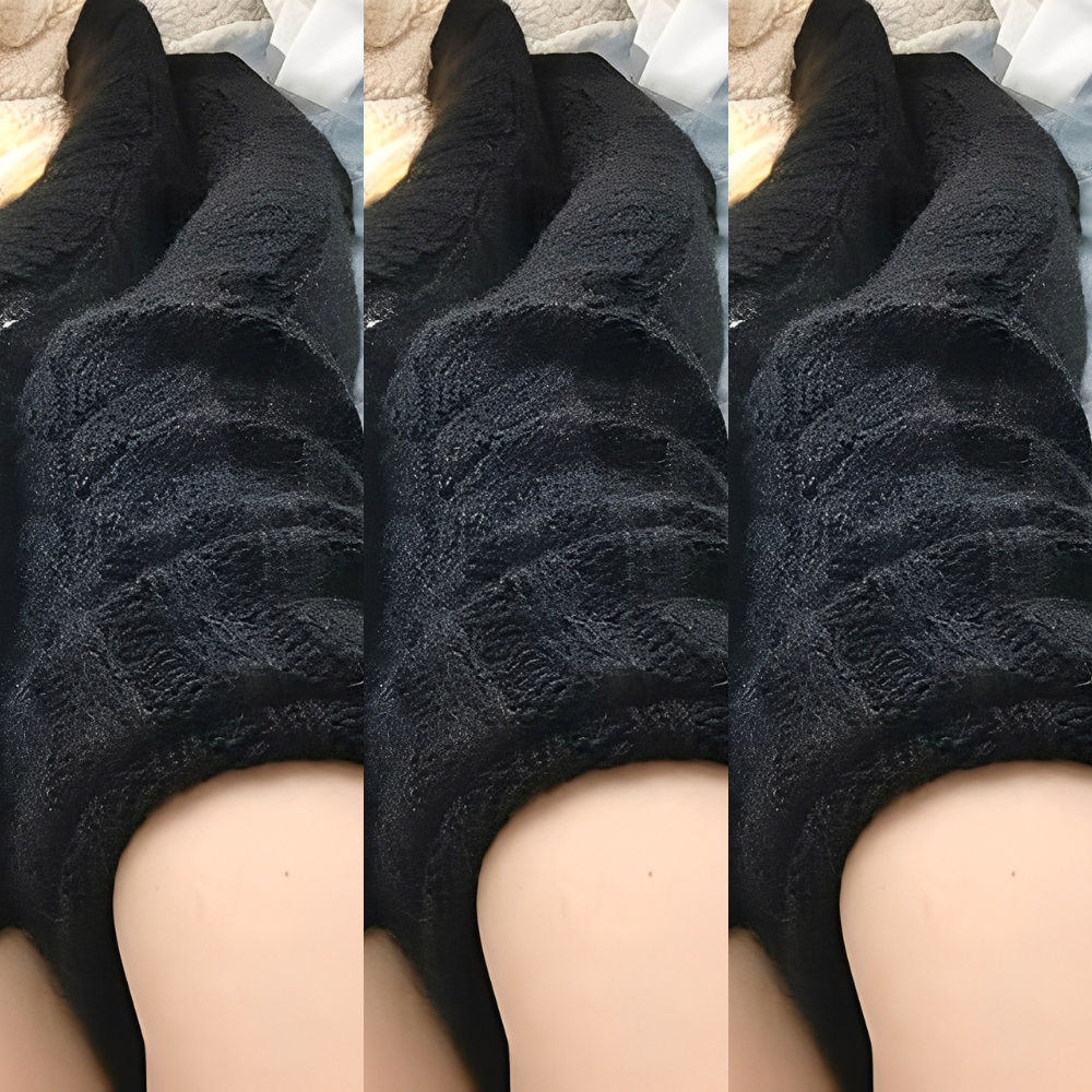 Hailee - Chaussettes longues tricotées chaudes pour femmes