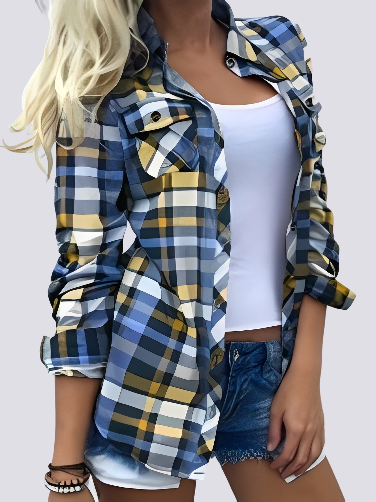 Charlotte - Chemise longue colorée