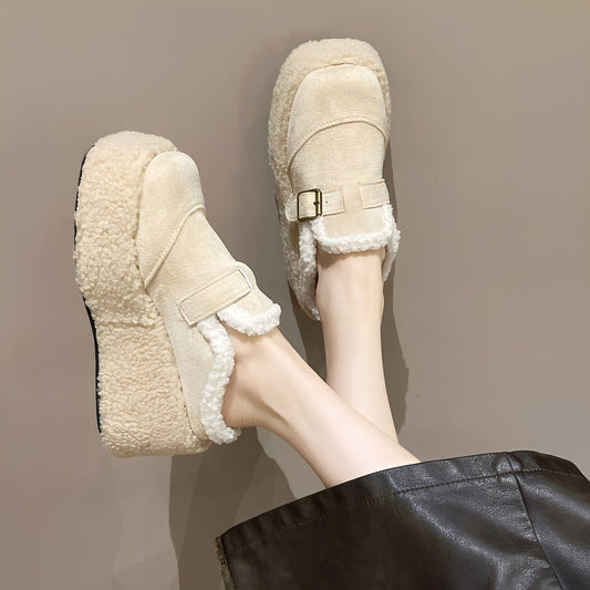 Gabriella - Chaussures à plateforme confortables avec intérieur en laine pour femmes