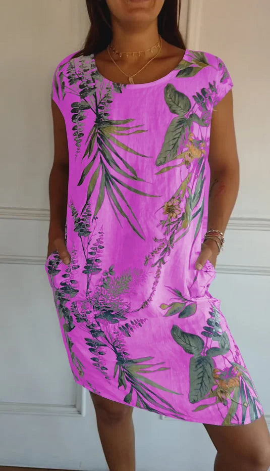 Britt – Robe Imprimée Col Rond