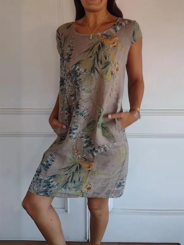 Britt – Robe Imprimée Col Rond